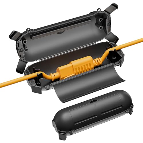 iwillink 2 Pack Outdoor Extension Cord Cover Waterproof - Weatherproof Electrical Connection Box for...