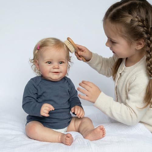 Pinky Reborn Lifelike Reborn Baby Dolls 20inch Lifelike Girl Newborn Look Real Cute Soft Realistic Doll Silicone Baby Reborn Toddler Christmas Baby Doll for Kids Age 3+