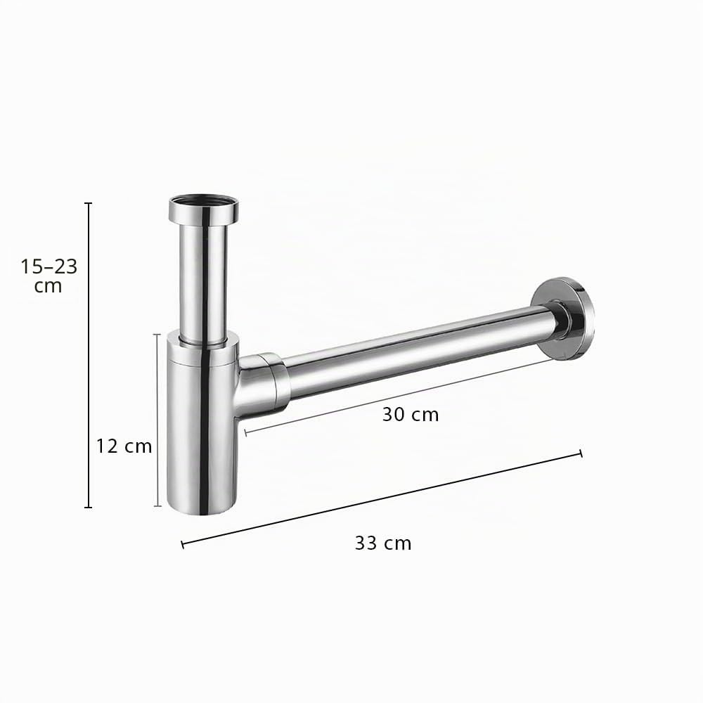 Aloni Siphon 1 1/4", Kupfer gebürstet | Messing/Edelstahl