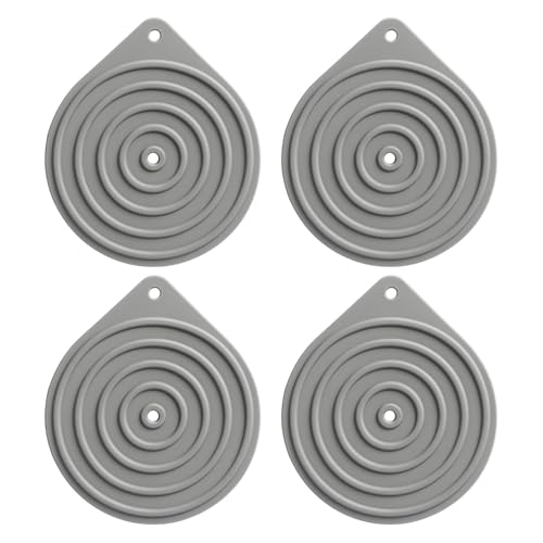 4 Pcs Plate Warmer Non Slip Silicone Food Warming Mat Microwave Plate Warmers for Warming Dinner Plates Ideal for Oven Hot Pan Dinner Party Cooking