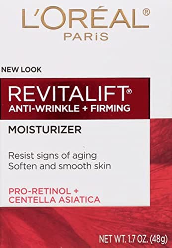 L'Oreal Paris Revitalift Anti-Wrinkle and Firming Face and Neck Moisturizer, Pro Retinol 1.7 oz