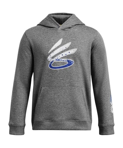 [アンダーアーマー] Curry Boys Splash Hoodie Castlerock Full Heather / / White YLG
