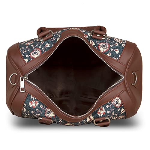 Image of ZOUK Vegan Leather Handmade Women's Handbags with double handles and detachable Sling Strap