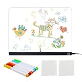 Sécurité des bords arrondis : conçue avec des bords de sécurité arrondis, la planche à dessin lumineuse minimise le risque de blessures lors de la manipulation, offrant une tranquillité d'esprit aux parents lorsque les jeunes enfants participent à l'exploration artistique dans les garderies ou les réunions de famille tout en conservant une prise en main sûre