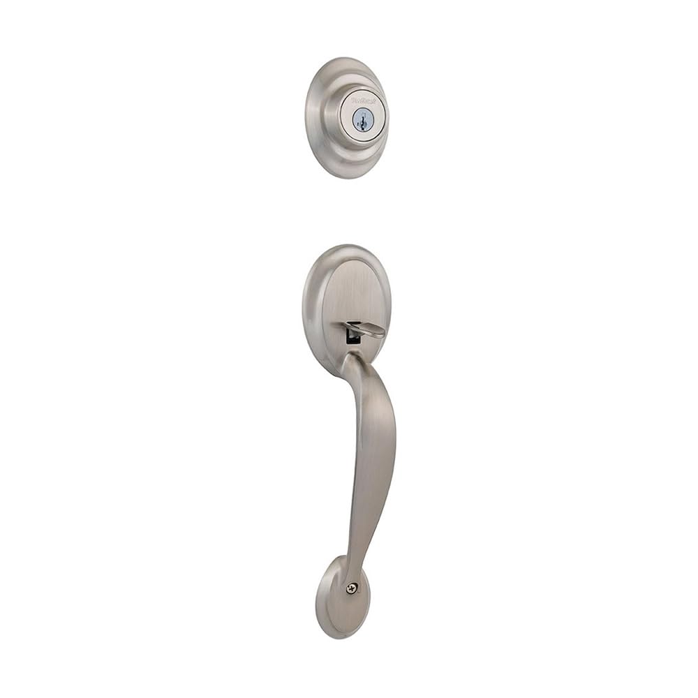Kwikset Dakota poignée de porte extérieure monocylindre nickel satiné 96870-085