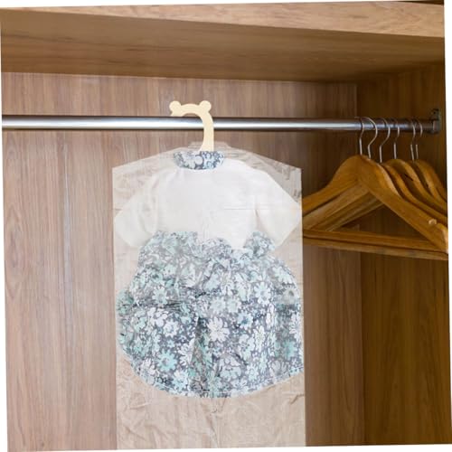 40pcs Plastic Suit Covers Garment Bags for Hanging Clothes Storage Bag Closet Organizer Easy to Use3