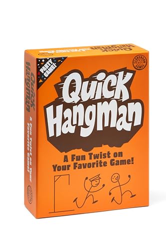Quick Hangman: A Speedy Word Guessing Game - Party Game - Family Games for Adults, Teens, Kids