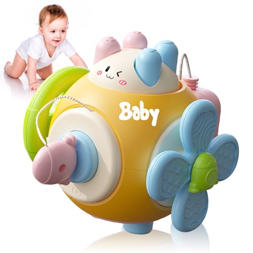 SPERMUOY Brinquedo para bebé de 1 ano, 6 em 1 Montessori, brinquedo a partir de 1 ano, cubo de atividade para bebés de meninas e meninos, cubo de atividade para bebés Montessori