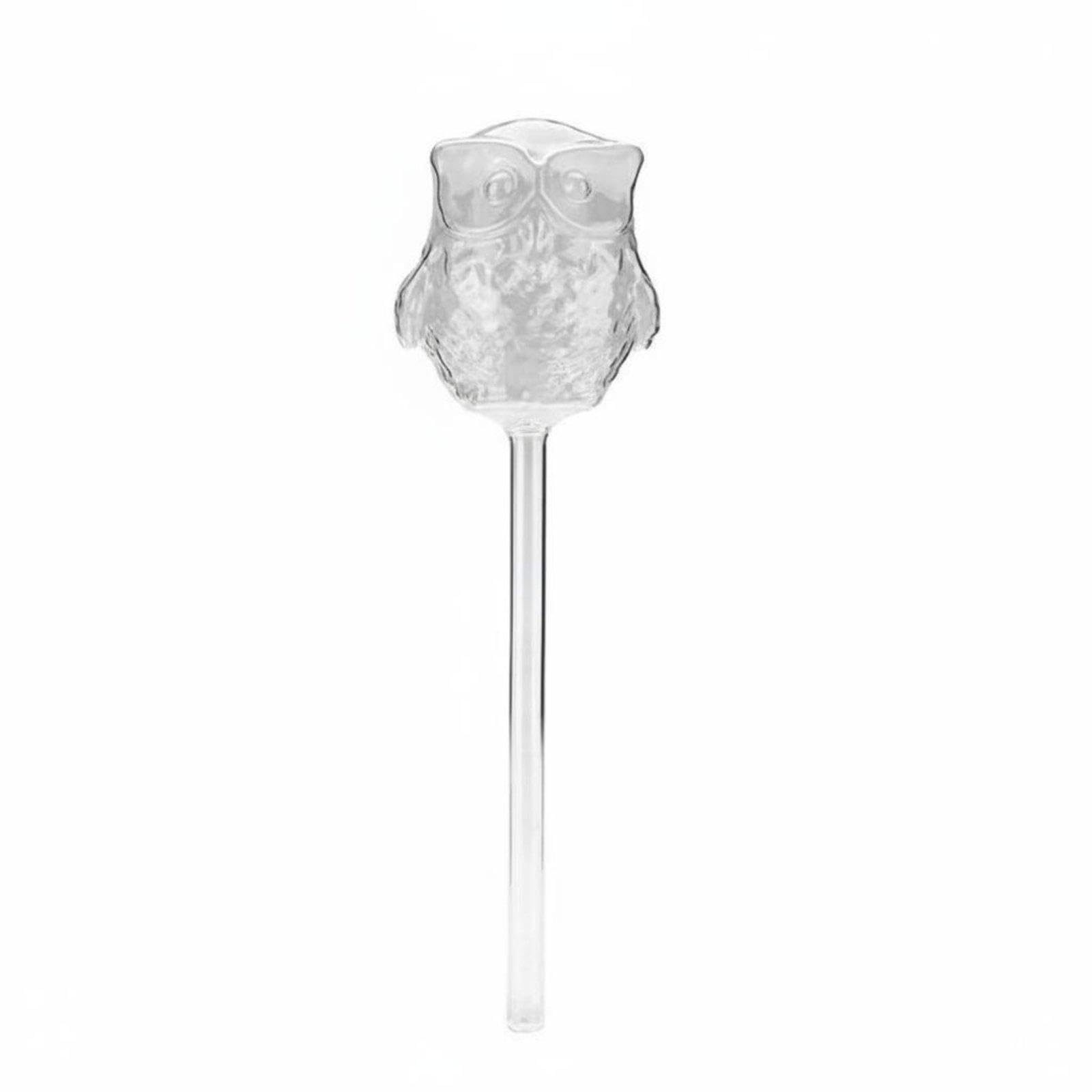 Automatic Plant Watering Globe Handmade Glass Self-Watering Stem Bird Shaped Plant Waterer for Indoor, Office, Balcony Carton Box Owl-image-36