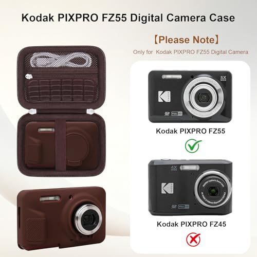 Estuche rígido y funda de silicona para cámara Kodak PIXPRO FZ55 miniatura 2