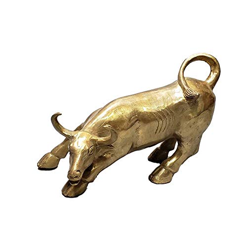 Statuette de taureau en cuivre cadeau d'affaires idéal pour ouverture de bureau