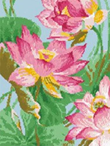 Peinture au diamant 5D fleur en vase avec strass ronds et carrés pour broderie 30x40 cm