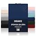 Dreamzie Sabanas 150x200 cm - Grandes Solapas de hasta 33 cm - 100% Microfibra - Azul Oscuro - Certificada sin Productos Químicos (Oeko Tex), Sabanas bajeras Completamente Elásticas