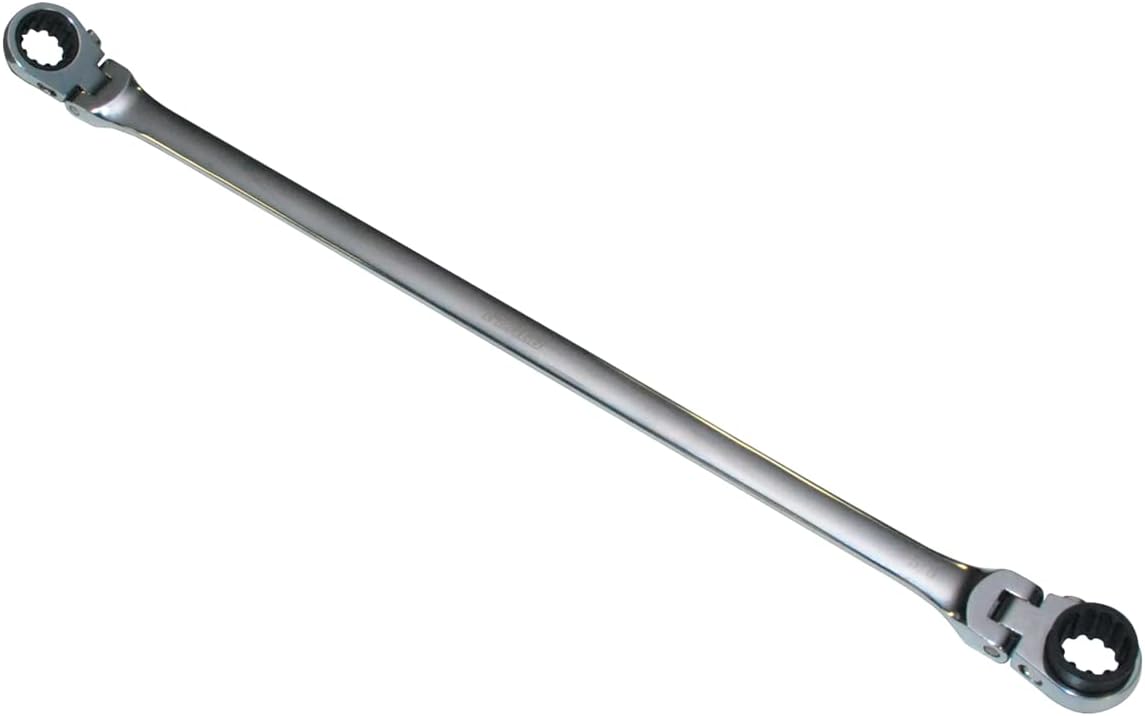 MOUNTAIN 7/16" X1/2" RATCHET DOUBLE BOX FLEX WRENCH