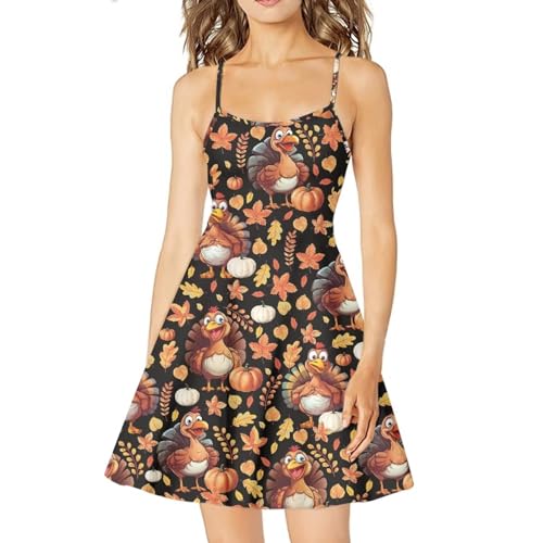 Image of Coloranimal Women's Summer Sleeveless Casual Swing Dresses with Loose Fit Beach Sundress
