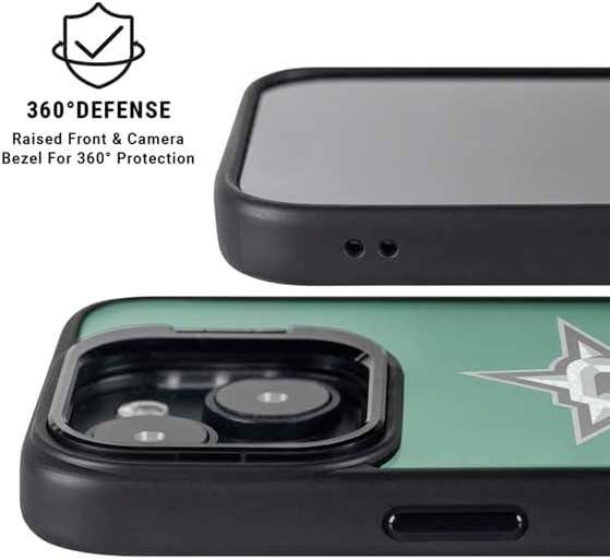 Skinit Kickstand Phone Case Compatible with iPhone 14 - Officially Licensed NHL Dallas Stars Distressed Design