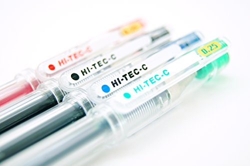 Pilot Hi-Tec-C 03 Gel Ink Pen, Micro Fine Point 0.3Mm, Black Ink, 5-Pack, Sticky Notes Value Set #TOP5