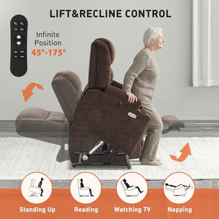 EONIX Dual Motor Lay Flat Power Lift Recliner Chair Global | Ubuy