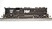 Broadway Limited 4288 EMD SD45, N&W #1803, Black & White, Paragon4 Sound/DC/DCC, HO (High Hood)