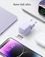 Anker 30W USB C Ladegerät, GaN 511 Nano 3, PIQ 3.0 PPS Schnellladegerät – Ansicht 2