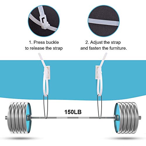 image for WINCHY Furniture Straps Baby Proofing Anti-tip Wall Anchor Kits (12-pa