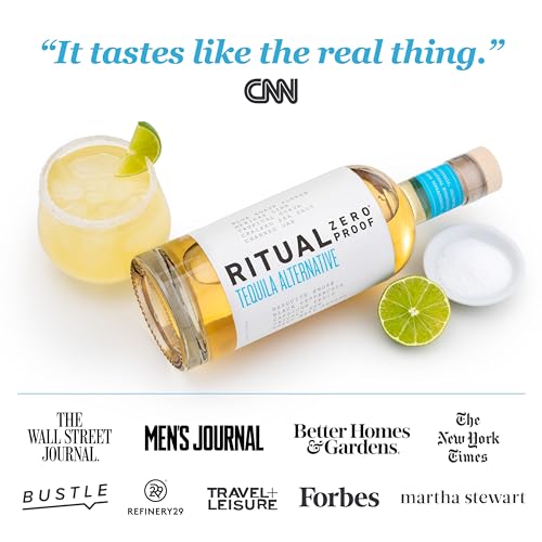 RITUAL ZERO PROOF Tequila Alternative | Award-Winning Non-Alcoholic Spirit | 25.4 Fl Oz (750ml) | Zero Calories | Sustainably Made in USA | Make Delicious Alcohol Free Cocktails