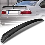 DriftX Performance Rear Trunk Lid Spoiler Wing Fit For Compatible With 1999-2005 BMW E46 3-Series M3 Coupe, 100% Real Carbon Fiber, STP-Style Trunk Spoiler Wing Lip, Trunk Tail Duck Bill Lid