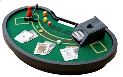 Mini Blackjack Table Game Set with Mini Cards