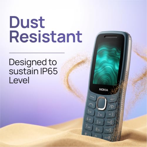 Image of Nokia 123 Shield 2G Keypad Mobile Phone | Water Resistant| Dust Resistant | Strong Signal| PhonePe| Long Lasting Battery | Strong Torch | 1‑Year Replacement Guarantee | Type-C Charging | Green