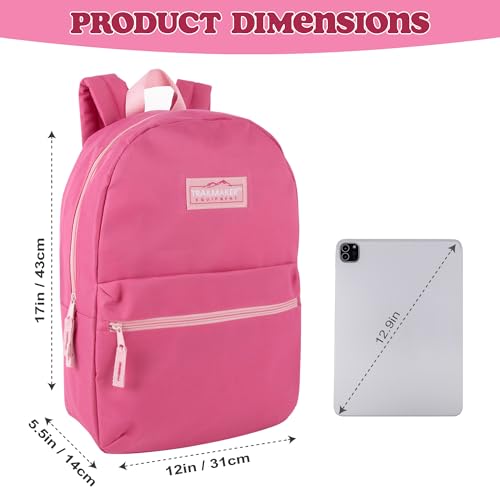 Image of Trail maker Classic 17 inch Backpacks with Adjustable Padded Straps | School Backpacks for Girls, Boys