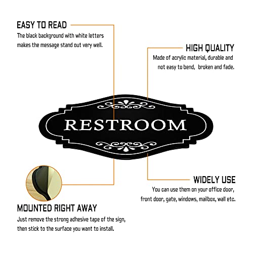Bathroom-Restroom-Sign-Gender-Neutral-Toilet-Sign-or-Bathroom-Sign-Wall-Decor-for-Home-Office-Restaurant-Business Bathroom Restroom Sign Gender Neutral Toilet Sign or Bathroom Sign Wall Decor for Home Office Restaurant Business