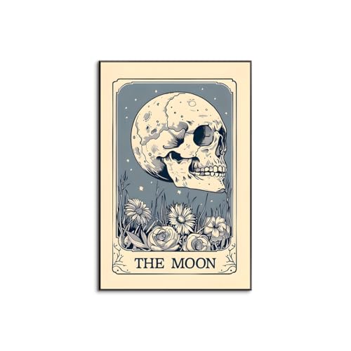 �|�X�^�[ �A�[�g�p�l�� �C���e���A �G�� �Ǌ|�� The Sun Moon Star �^���b�g�J�[�h �{�w�~�A���L�����o�X �A���~�����g �����i HD��� ���r���O �Ǐ��� (50x70cm(20x28in),3)
