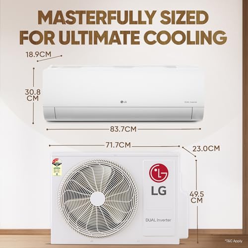 Image of LG 1.5 Ton 3 Star DUAL Inverter Split AC (Copper, AI Convertible 6-in-1, VIRAAT Mode, Diet Mode+, Faster Cooling & Energy Saving, HD Filter with Anti-Virus Protection, US-Q18JNXE1, White)