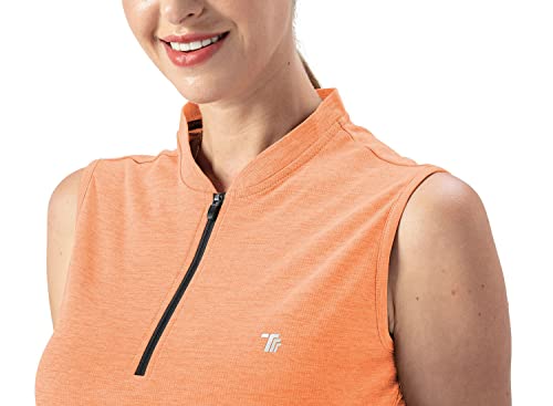Polo de golf respirant UPF 50+ YSENTO avec zip pour femme