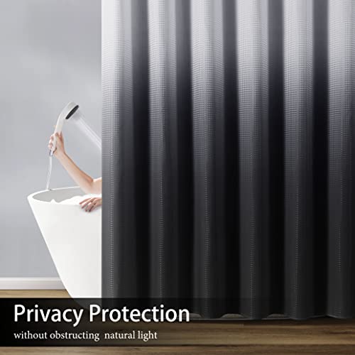 Naturoom Black Shower Curtain Black And White Ombre Bath Shower Curtains For Bathroom thumb #4