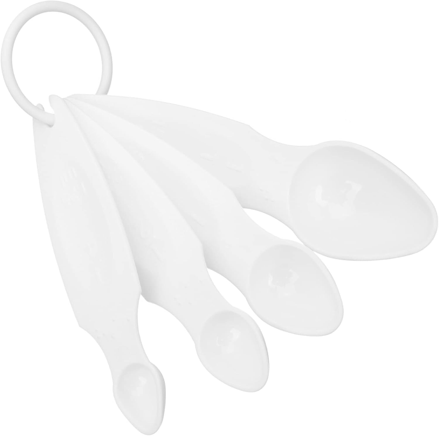 Zerodeko 20pcs Braille Measuring Spoon Long Handle Measuring Spoon for Blind Baking Tool Smooth Finish