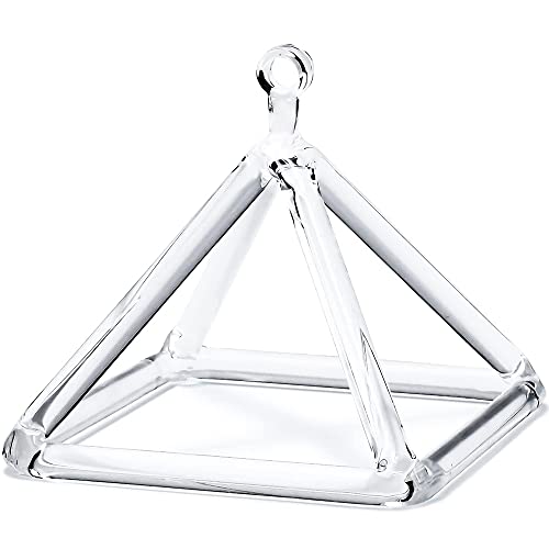 Pirâmide Cantante De Cristal De Quartzo Transparente Para Meditação De Cura, Instrumento Musical De