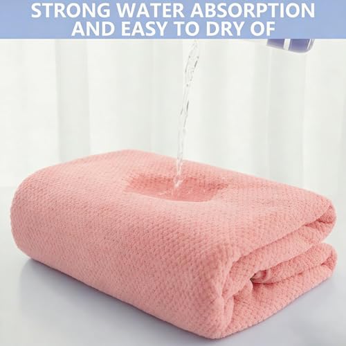 Sumneo Kinder Bade-Poncho & Bademantel, saugstarkes Baumwoll-Handtuch für Kinder von 3-10 Jahren – Badeumhang, Strandtuch, Saunatuch, Spa-Bademantel für Mädchen (Pink)
