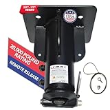 T-Built 5th Wheel to Gooseneck Adapter Adjustable Height 12'-15'-17', Remote Release, Made in USA, Fifth Wheel to Gooseneck Adapter for RV Camper Trailer, 20.000 Pound Rating