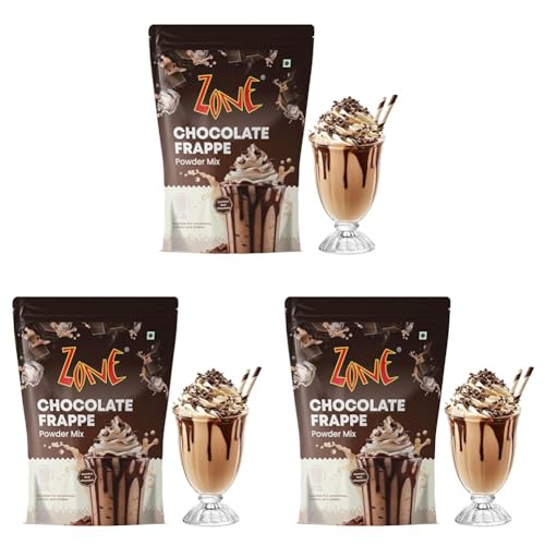 Image of Zone Chocolate Frappe Powder | Premium Cafe-Style Frappe Base for Cold Coffees, Milkshakes, Mochas, Iced Coffees & Desserts | Smooth & Creamy Instant Mix | 1kg Pack - More Servings, Perfect For Cafe Restaurants & Professional Use