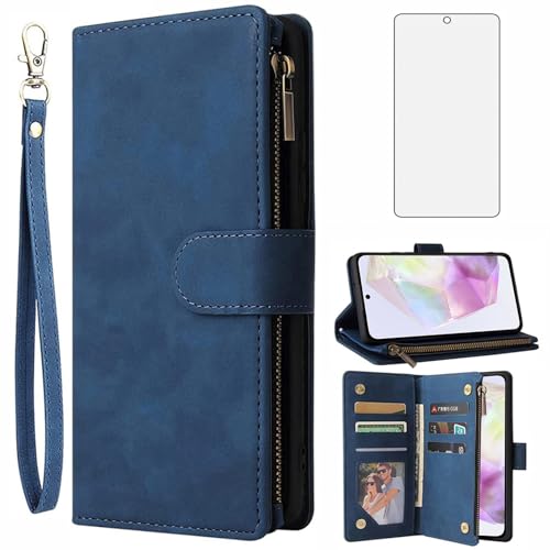 Coque Samsung A55 5G protection intégrale verre trempé et housse portefeuille