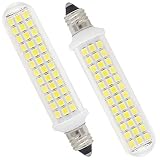 strico JD E11 Led Bulb 120V 100W Halogen Bulbs Equivalent, T3 T4 Mini Candelabra Base JDE11 Bulb for Ceiling Fan, Cabinet Lighting, Pack of 2 (Daylight 6000K)