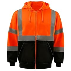Hi Vis Orange Zipper