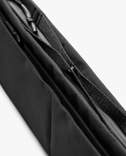 Image of DailyObjects Medium Portable Pivot Laptop Sleeve |Recycled Nylon| Durable|Lightweight|Water Repellent|Padded Zipper|Fits Laptop /MacBook Air /Pro-14|for Men and Women|Office and Daily use (Black)