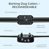 MeetBear Adjustable Anti-Bark Collar for Dog with Vibration & Beep Modes, 7 Sensitivity Levels, Smart Sound Detection, Comfortable Adjustable Strap for Small Medium Large Dogs(Blue) - Image 3