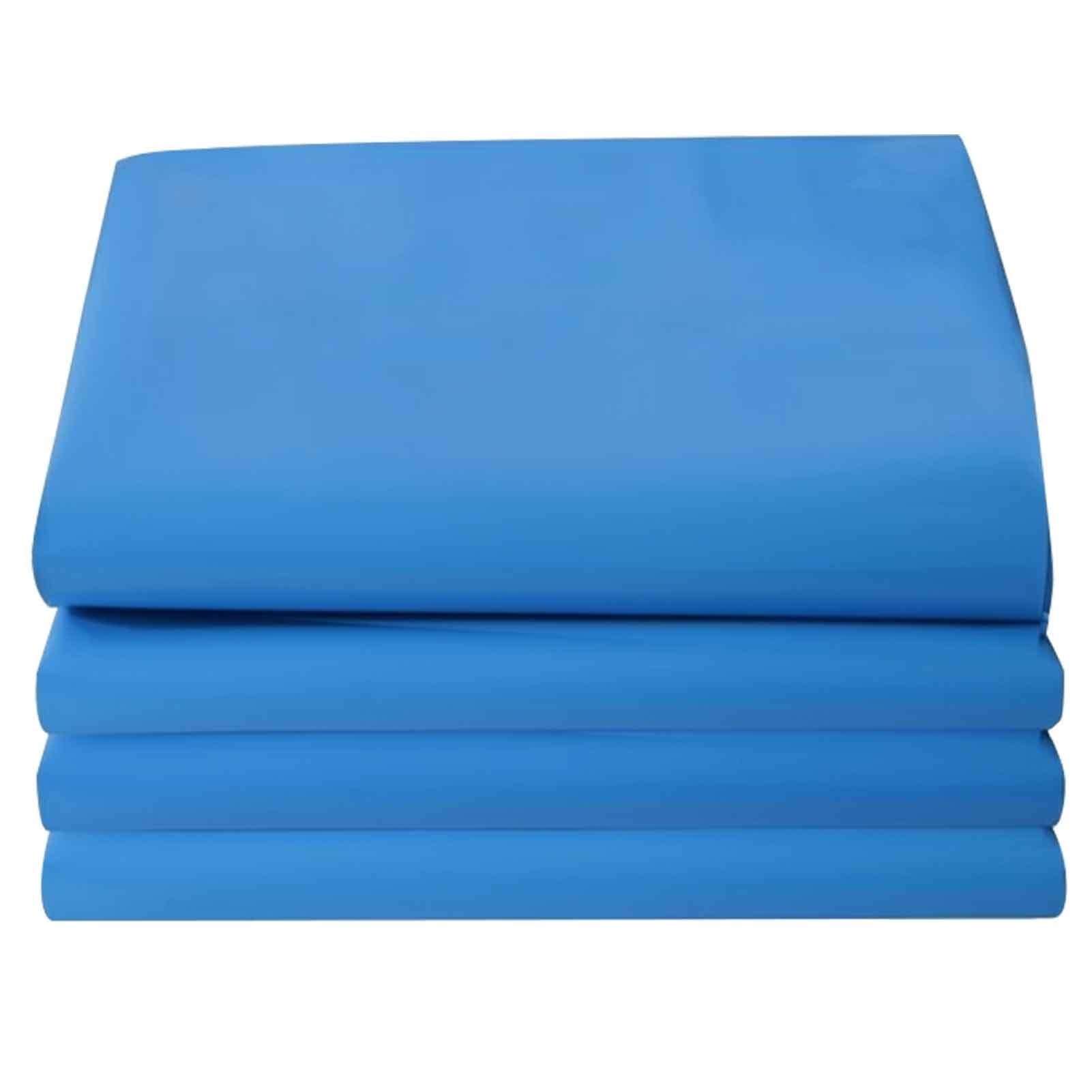 DMCHENGMA Waterproof Blue Pond Liner 6 Mil - Heavy Duty HDPE Plastic Underlayment Film for Koi Ponds, Streams & Waterfalls(4x8m(13.1x26.2ft))