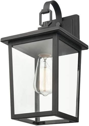 Miniatura 4 de Shoppers Lighting Millennium 2971-PBZ - Farol de acero para exteriores, con recubrimiento en polvo antioxidante, clasificación húmeda, pantalla de