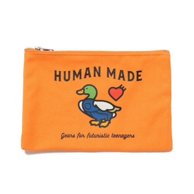 Amazon.co.jp: HUMAN MADE BANK POUCHORANGE ポーチ : ファッション