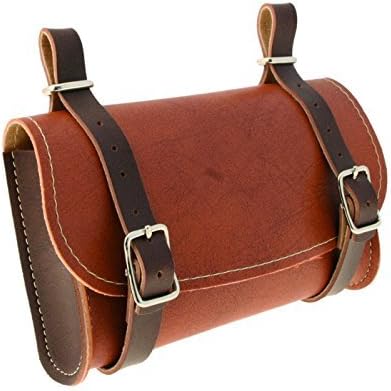 aucun VINTAGE BIKE BROWN SADDLE BAG SEAT PACK TAIL STRAP CITY ROAD CYCLE SYNT. LEATHER SEATPOST BASKET BIYCLE OLD SCHOOL L'EROICA REAR MAN WOMAN LADY LADIES