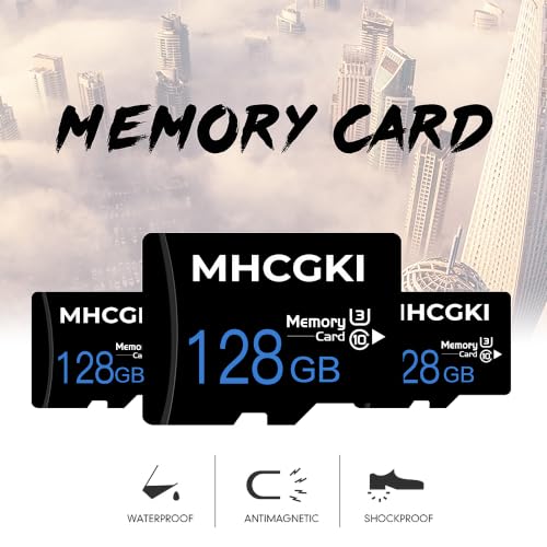 Image of 128GB Micro Memory Card High Speed Class 10 TF Memory Card with Adapter for Dash Cam,Camera,Smartphone,Tablet 128GB-2PACK